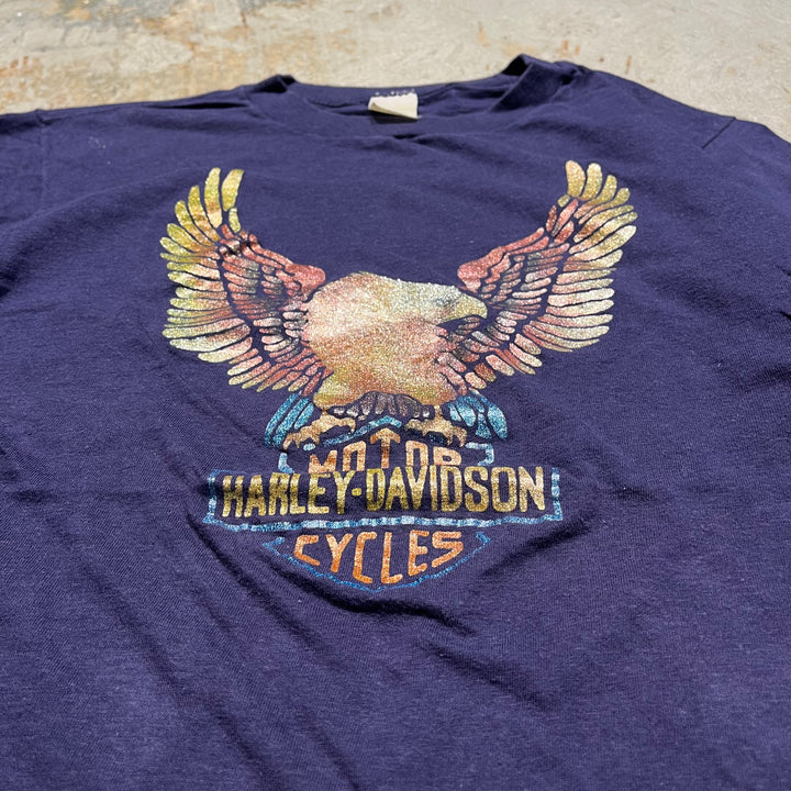 #4457 古着 Harley-Davidson/ハーレーダビッドソン/short sleeve t-shirt Tee/半袖Tシャツ/シングルステッチ/サイズL相当