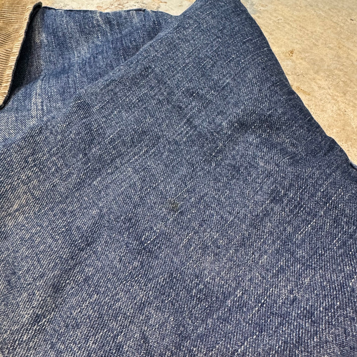 旧衣DICKIES/ dikies /拉链牛仔夹克/牛仔服/衣领灯芯绒/衬里毛毯/尺寸XL
