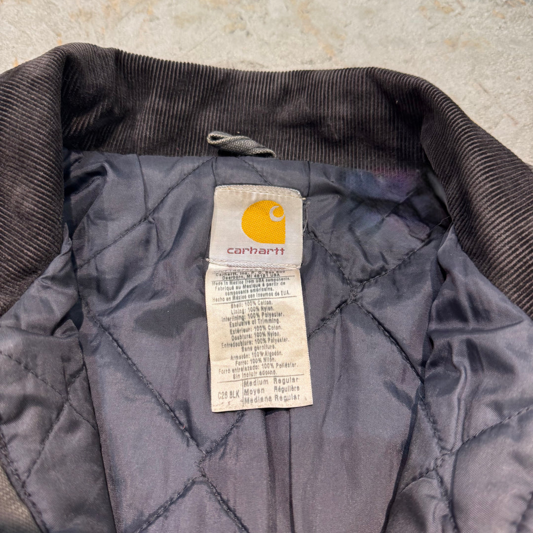 古着 carhartt/ カーハート/ トラディショナルコート/ 裏地キルティング/ 襟コーデュロイ/サイズM