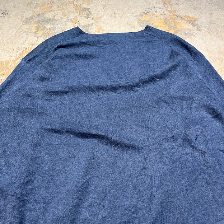 #3702古着/ラルフローレン/POLObyRalphLauren/コットンニット/Cottonknit/Vネック/サイズXXL
