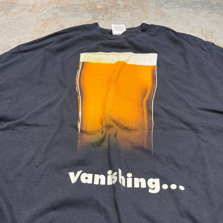 古着 USA製 90'sスクリーンスターズ/BoddingtonsBrewery"vanishing・・・"/ビール製造メーカー/企業系/ヴィンテージ シングルステッチ Tシャツ/サイズXL相当