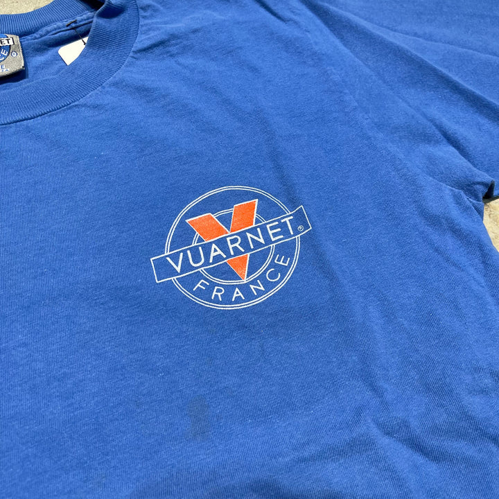 古着 USA製 VUARNET FRANCE/ヴァルネ/サングラスメーカー/企業系/ヴィンテージ シングルステッチ Tシャツ/サイズL相当
