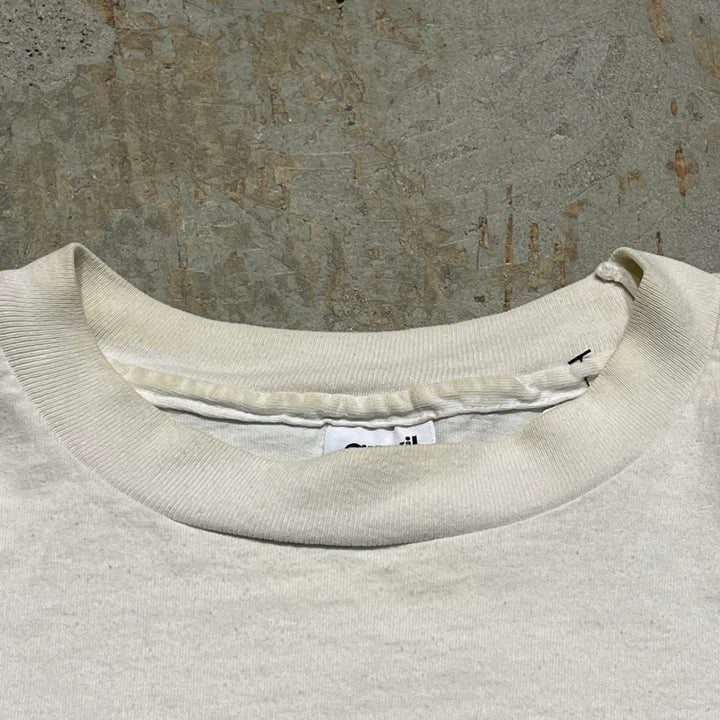 빈티지 시베리아 허스키/동물/빈티지 싱글 스티치 인쇄 티셔츠/크기 l