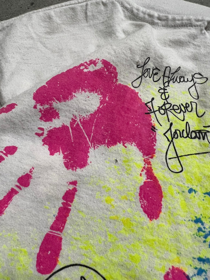 #MA62 古着 USA製 89's~ ヘインズ/ニュー・キッズ・オン・ザ・ブロック/ヴィンテージ シングルステッチ プリント Tシャツ/サイズS