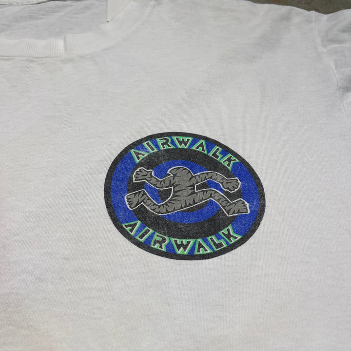 古着 90's AIRWALK/エアウォーク/ヴィンテージ シングルステッチ プリントTシャツ/サイズXL相当