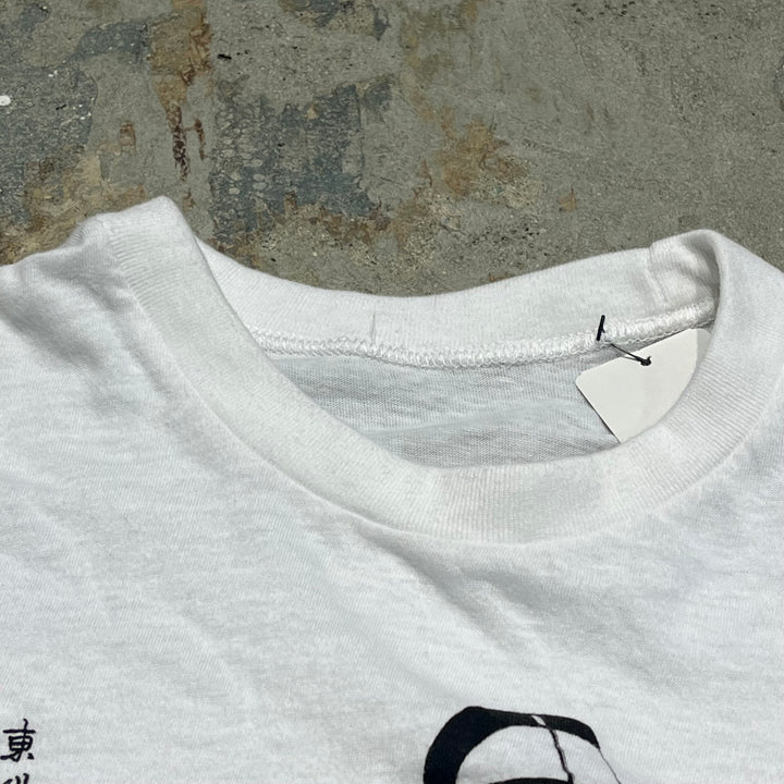 중고 의류 ukiyo-e/katsushika hokusai/일본 패턴/빈티지 싱글 스티치 인쇄 티셔츠/크기 L-XL에 해당합니다.