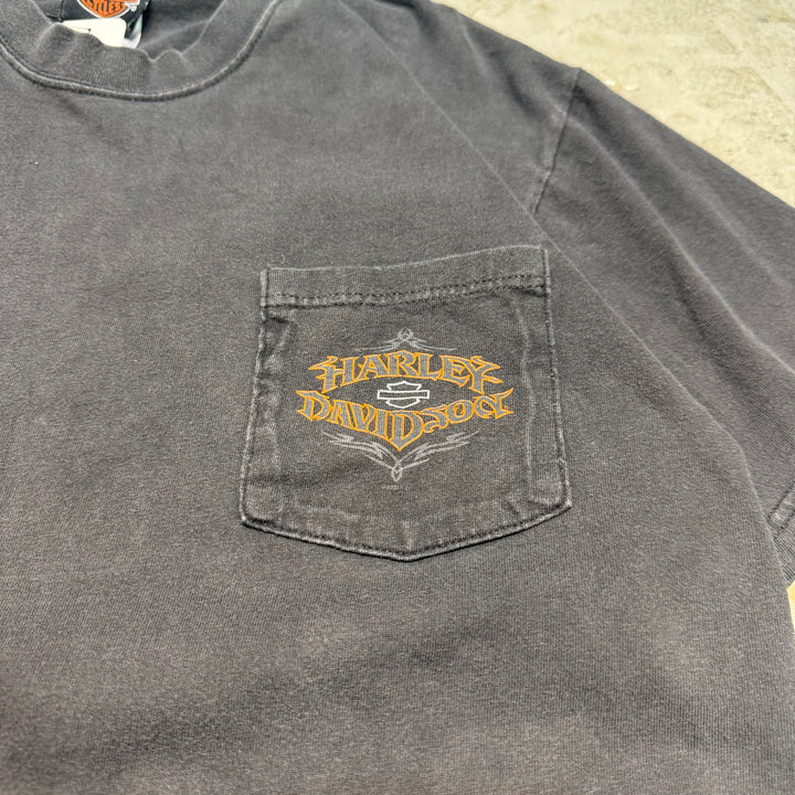 古着 USA製 Harley-Davidson/ハーレーダビッドソン/ プリントTシャツ/ サイズM