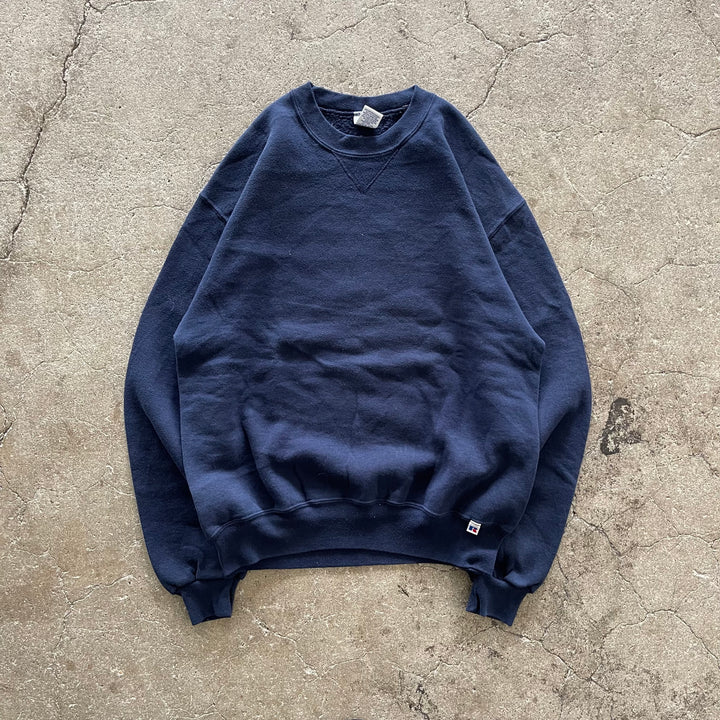 旧衣服RUSSELL ATHLETIC/ RUSSELL ATHLETIC/空白克罗内克湿衫/素色/尺寸M
