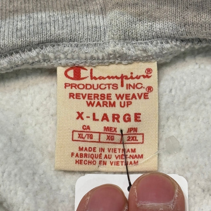 빈티지 00의 챔피언/ 챔피언/ 챔피언/ 리버스 직조/ 워밍업/ 풀 지퍼 후 까마귀/ 단색 태그/ 자수 로고/ 크기 XL
