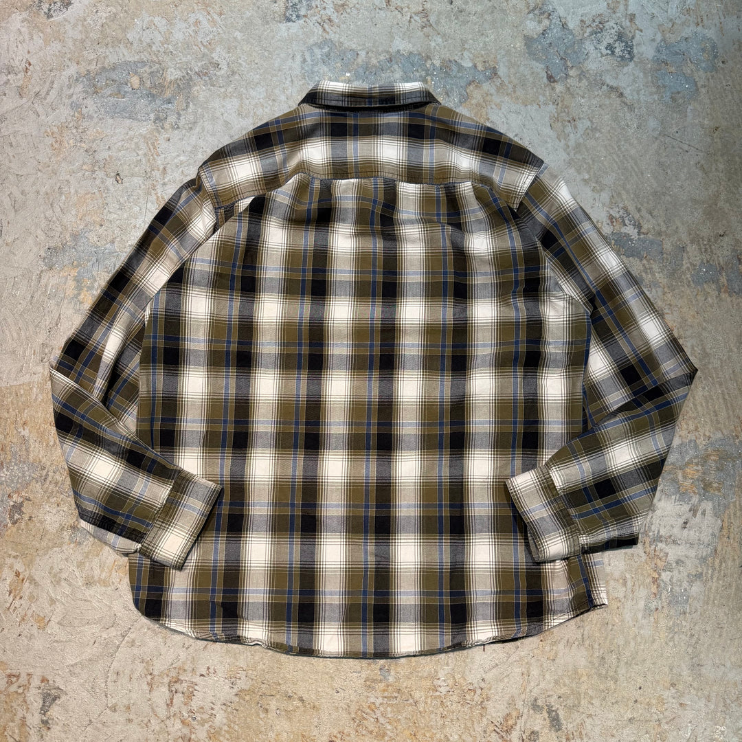 Used clothing carhartt/Carhartt/Long sleeve shirt/Checked pattern/Size L