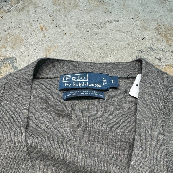 Ralph Lauren/Polo Ralph Lauren/V-Neck 가디건/크기 L의 의류 폴로