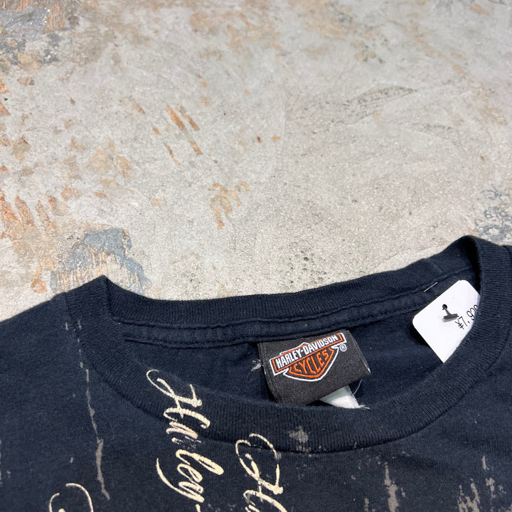 二手衣服Harley-Davidson/哈雷戴维森/德克萨斯州达拉斯商店/印花T恤/尺寸2xl