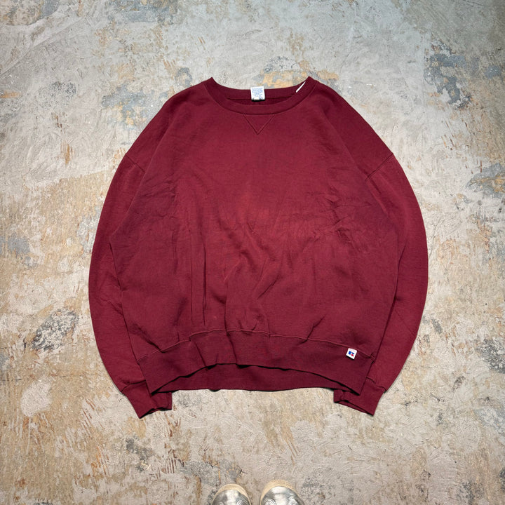 旧衣服80's~ RUSSELLATHLETIC/ RUSSELLATHLETIC/空白克罗内丝/素色/尺码XXL