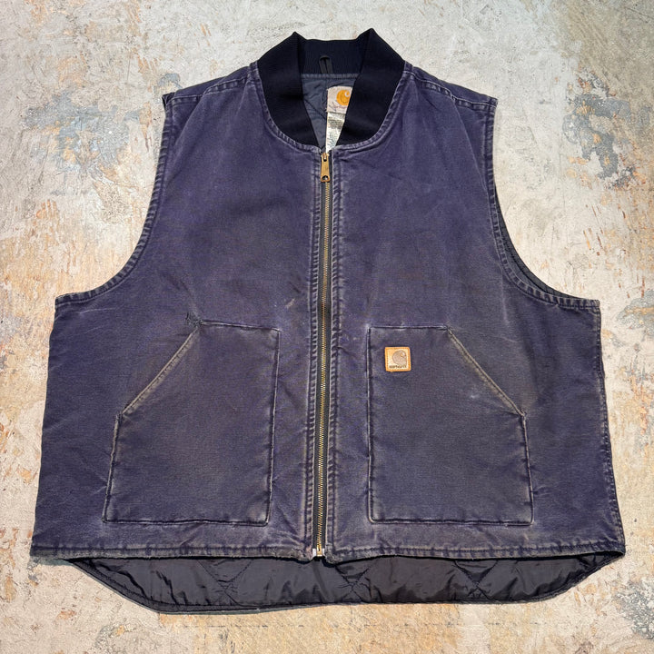 古着 Carhartt/ カーハート/ サンドストーンベスト/ ダック地/ 裏地キルティング/ サイズ2XL