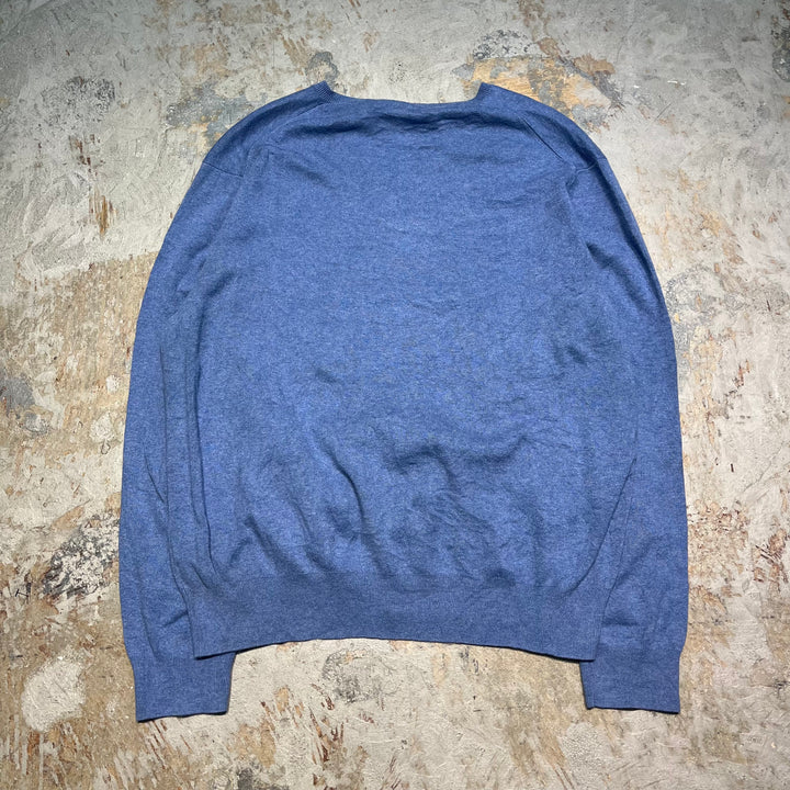 #3699古着/ラルフローレン/POLObyRalphLauren/コットンニット/Cottonknit/Vネック/サイズXL