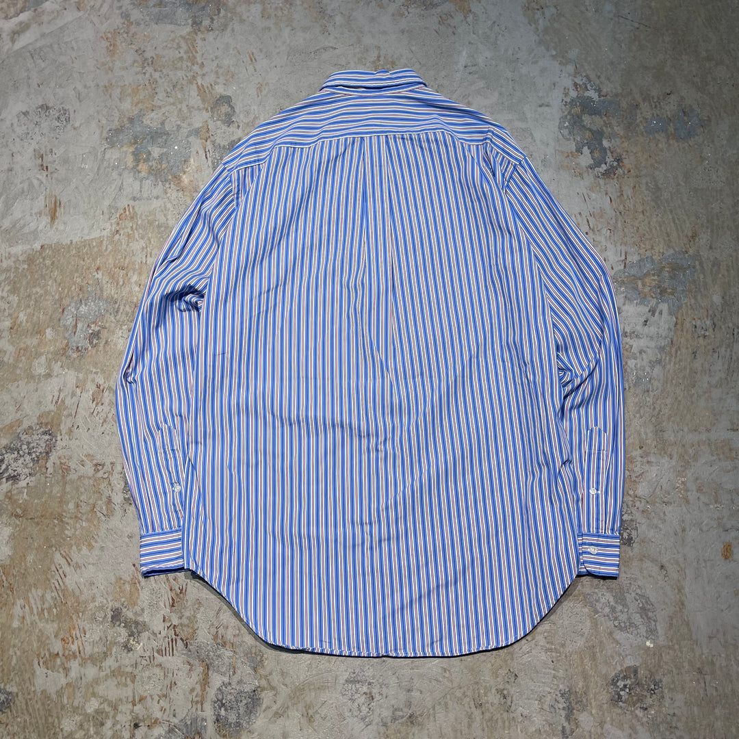 #4391 Used clothing Ralph Lauren/Long Sleeve Button Down Shirt/Stripe/CLASSIC FIT/Size XL