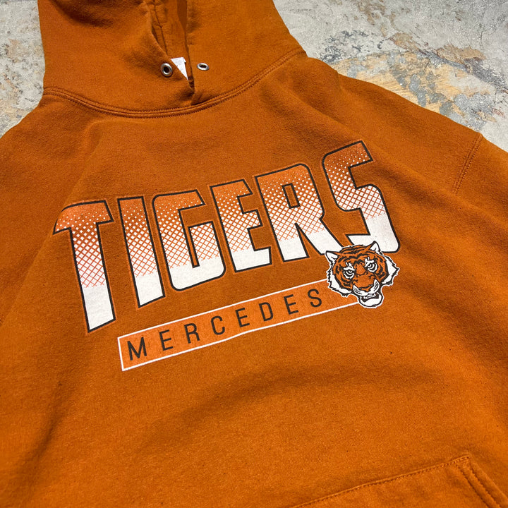 #4139 古着 JERZEES/ジャージーズ/Pull over Parker/プルオーバーパーカー/TIGERS MERCEDES/サイズXL