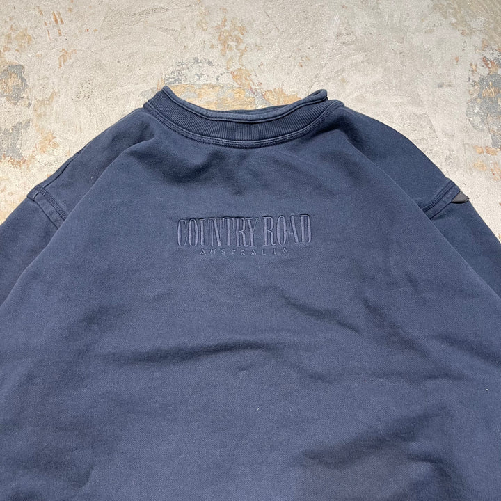 #4118 古着 Unknow/Crew Neck Print Sweat/クルーネックプリントスウェット/COUNTRY ROAD AUSTRA/サイズS
