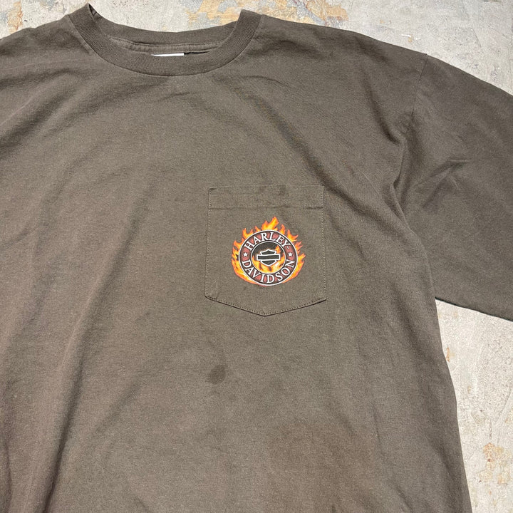 Used clothing Made in USA Harley-Davidson/Harley Davidson/Single Stitch T-shirt/Size XL