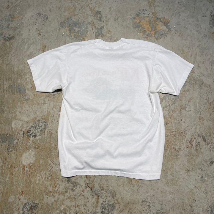 #4645 古着 USAvintage MICHIGAN APPLES /ヴィンテージ シングルステッチ Tシャツ/サイズXXL相当