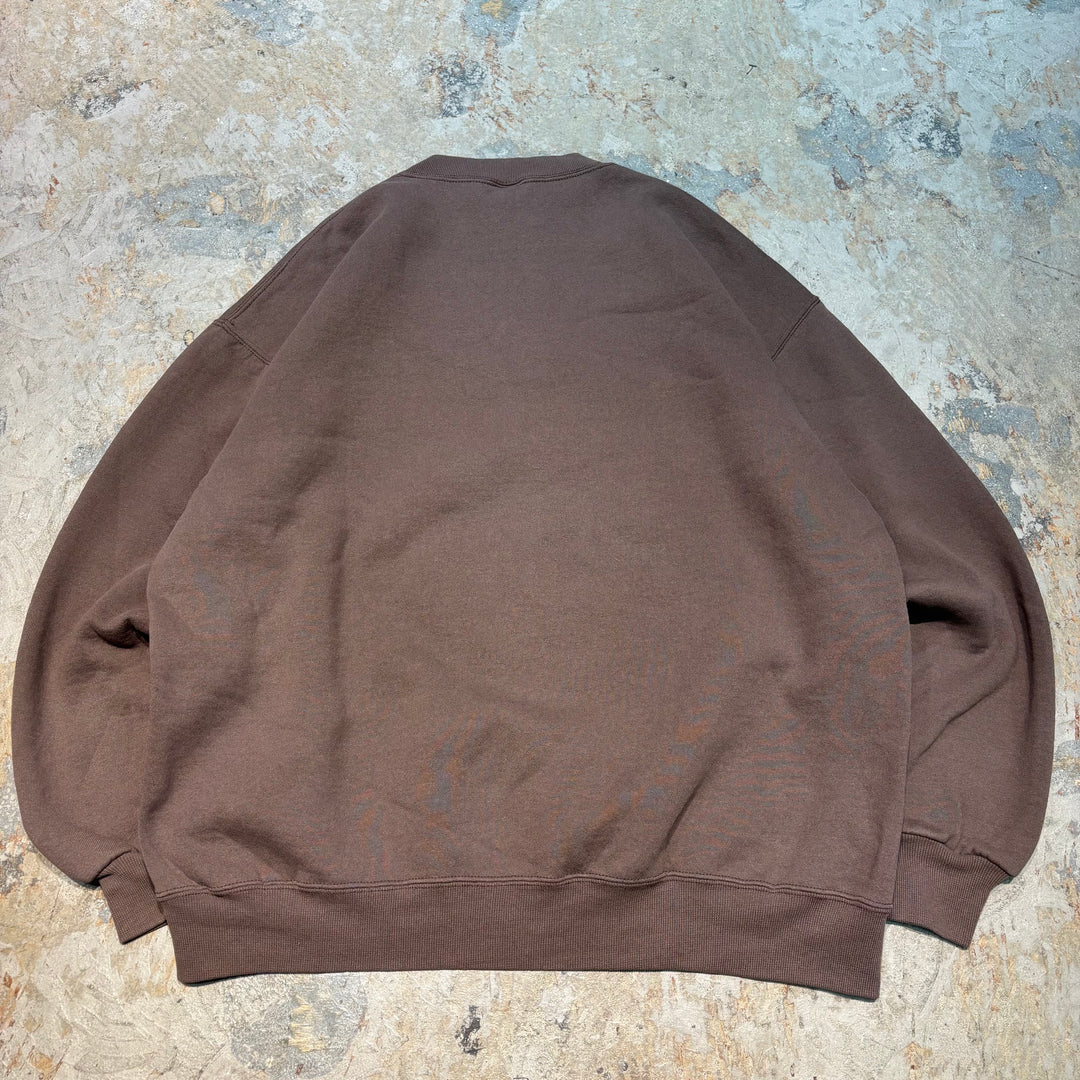 미국 80 년대에서 만든 중고 의류 ~ Russell Athletic/ Russell Athletic/ Blank Crew Neck Weketshirt/ Plain/ Front V Gusset/ Size XXL