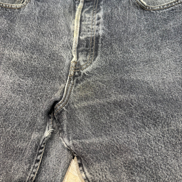 중고 의류 90 년대 ~ 레위/블랙 데님 바지/605/실제 크기 31 x 32