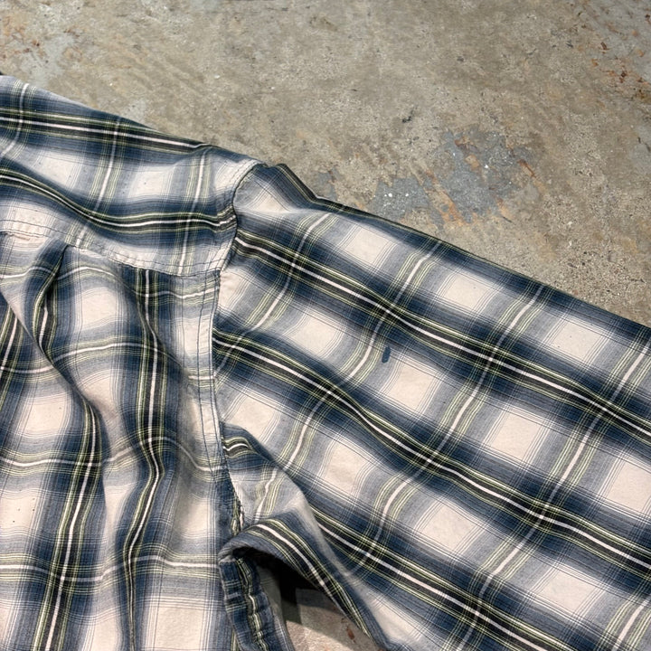 Used clothing carhartt/Carhartt/Button-down long sleeve shirt/Checked pattern/Size 2XL