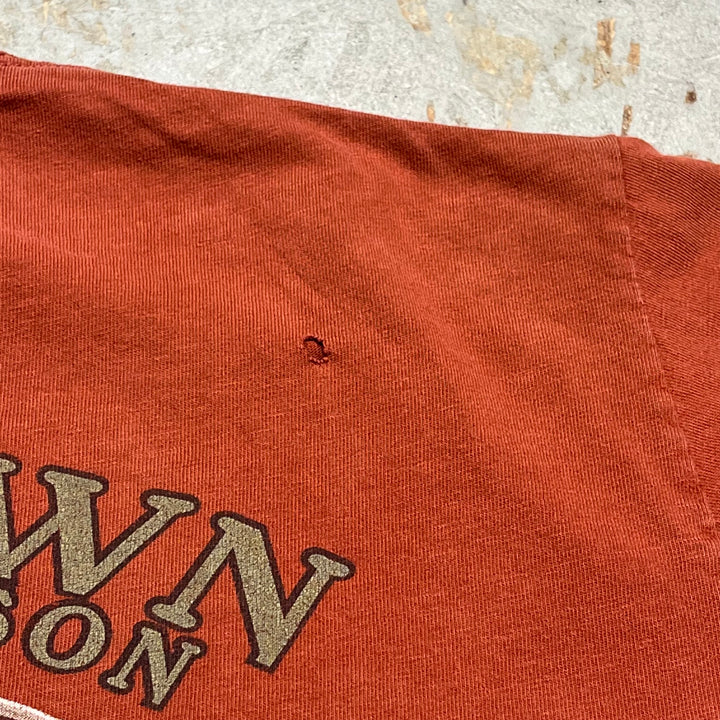 古着 USA製 Harley-Davidson/ハーレー ダビッドソン ワシントン州 ダウンタウン・シアトル プリントTシャツ サイズL