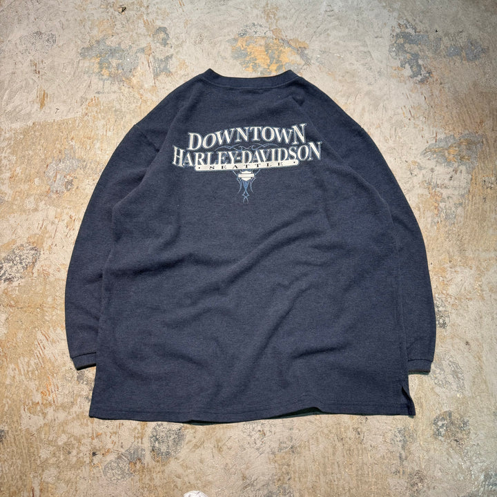 미국에서 만든 중고 의류 Harley-Davidson / Harley Davidson / Crew Neck Weketshirt / Size XXL