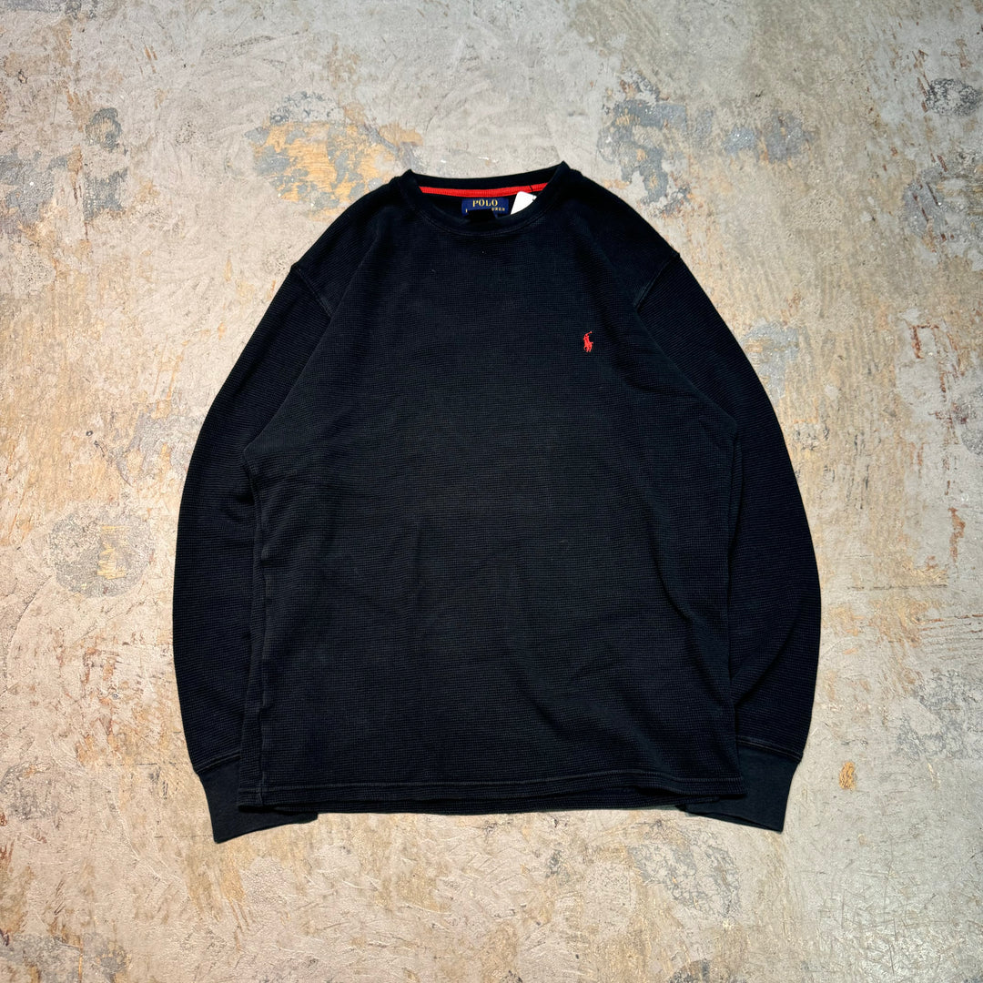 Used clothing POLO RALPH LAUREN/Polo Ralph Lauren/Crew neck waffle long sleeve T-shirt/Size M
