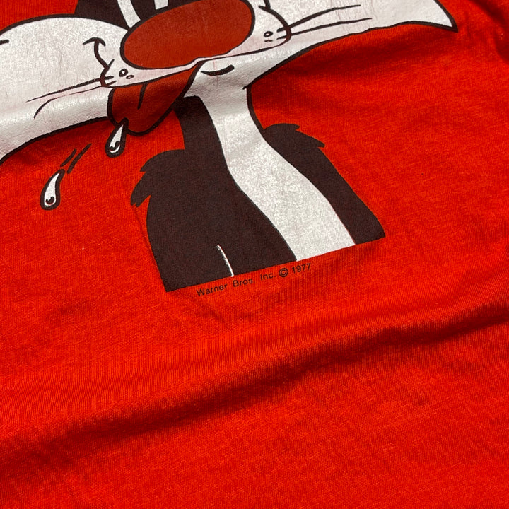古着 ~90's USA製 USAVINTAGE/ ワーナーブラザーズ / シルベスター・キャット / ヴィンテージ シングルステッチ プリントTシャツ/サイズM