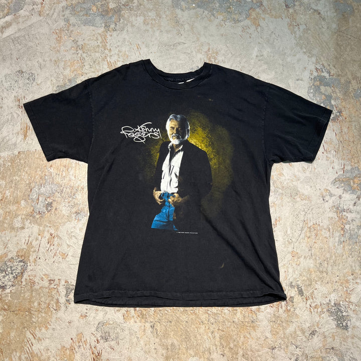 古着 USA製 89's ケニー・ロジャース / ヴィンテージ シングルステッチ プリントTシャツ/サイズXL