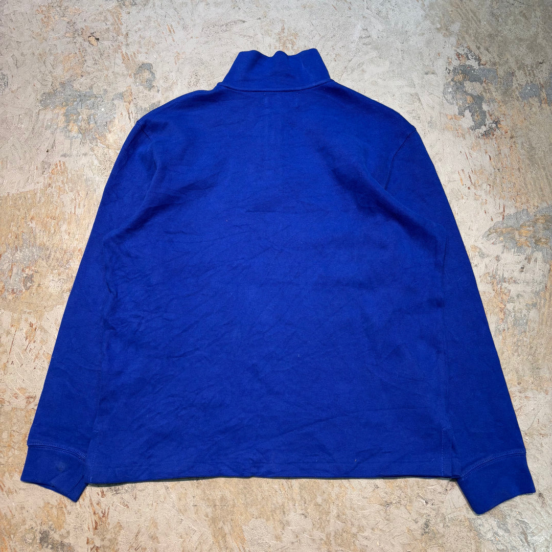 Used clothing 90's ~ POLO by Ralph Lauren/ Polo Ralph Lauren/ Half zip knit sweater/ Size L