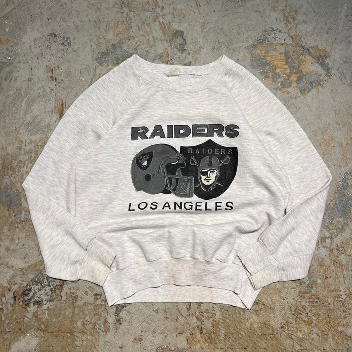 #3996 古着 Unknow/Crew neck sweat/クルーネックスウェット/RAIDERS LOSANGELES/MADE IN U.S.A/サイズ L