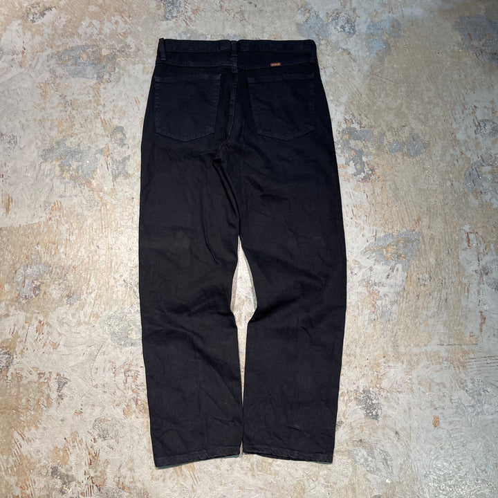 #4766 Used clothes RUSTLER/Black Denim Pants/Black Denim Pants/Size 33×30