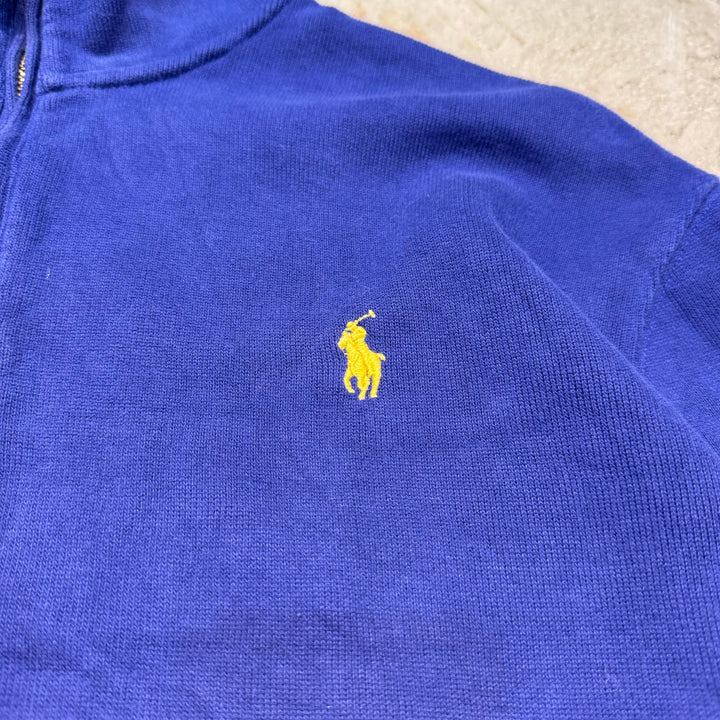 旧衣POLO by Ralph Lauren/ POLO拉尔夫劳伦/半拉链针织毛衣/尺寸L