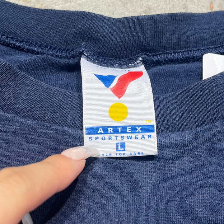 빈티지 Dazznian Devil/Chicago Bears/NFL/CSA/빈티지 싱글 스티치 프린트 티셔츠/크기 l