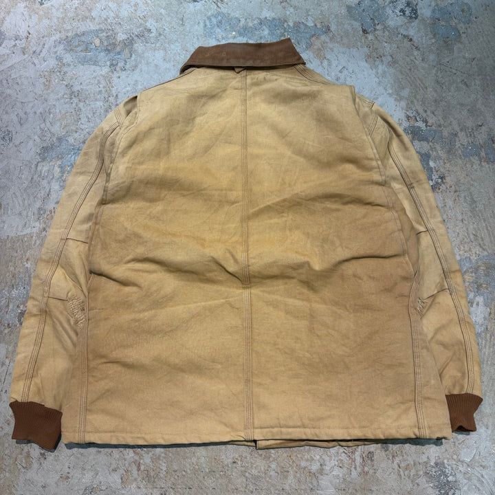 古着 carhartt/ カーハート/ トラディショナルコート/ 裏地キルティング/ 襟コーデュロイ/サイズL相当