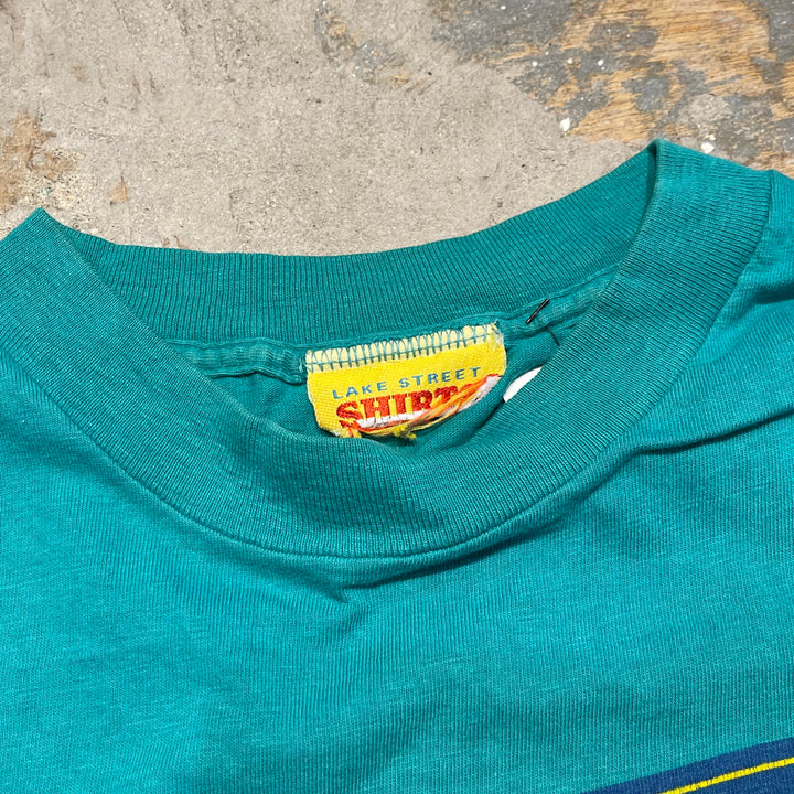 #4478 古着 90's~ Vintage/short sleeve print t-shirt Tee/半袖プリントTシャツ/MY next husband will be normal.=次の夫は普通の人でしょう。/シングルステッチ/サイズM-L相当