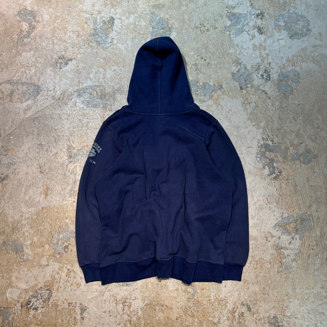 Used clothing HARLEY-DAVIDSON/ Harley Davidson/ Sweat zip-up hoodie/ Eagle/ Owigsburg, Pennsylvania/ Equivalent to size XL