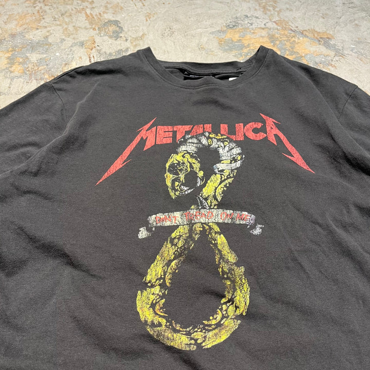 Used clothing METALLICA/Metalica/Rock printed T-shirt/Size L equivalent