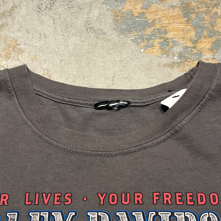 Used clothing Harley-Davidson / MILITARY / OVERSEAS TOUR / Printed T-shirt / Equivalent to size XL