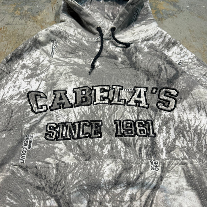 중고 의류 Cabela/Cabella/Real Tree Pattern/Pullover Hoodie/Size L