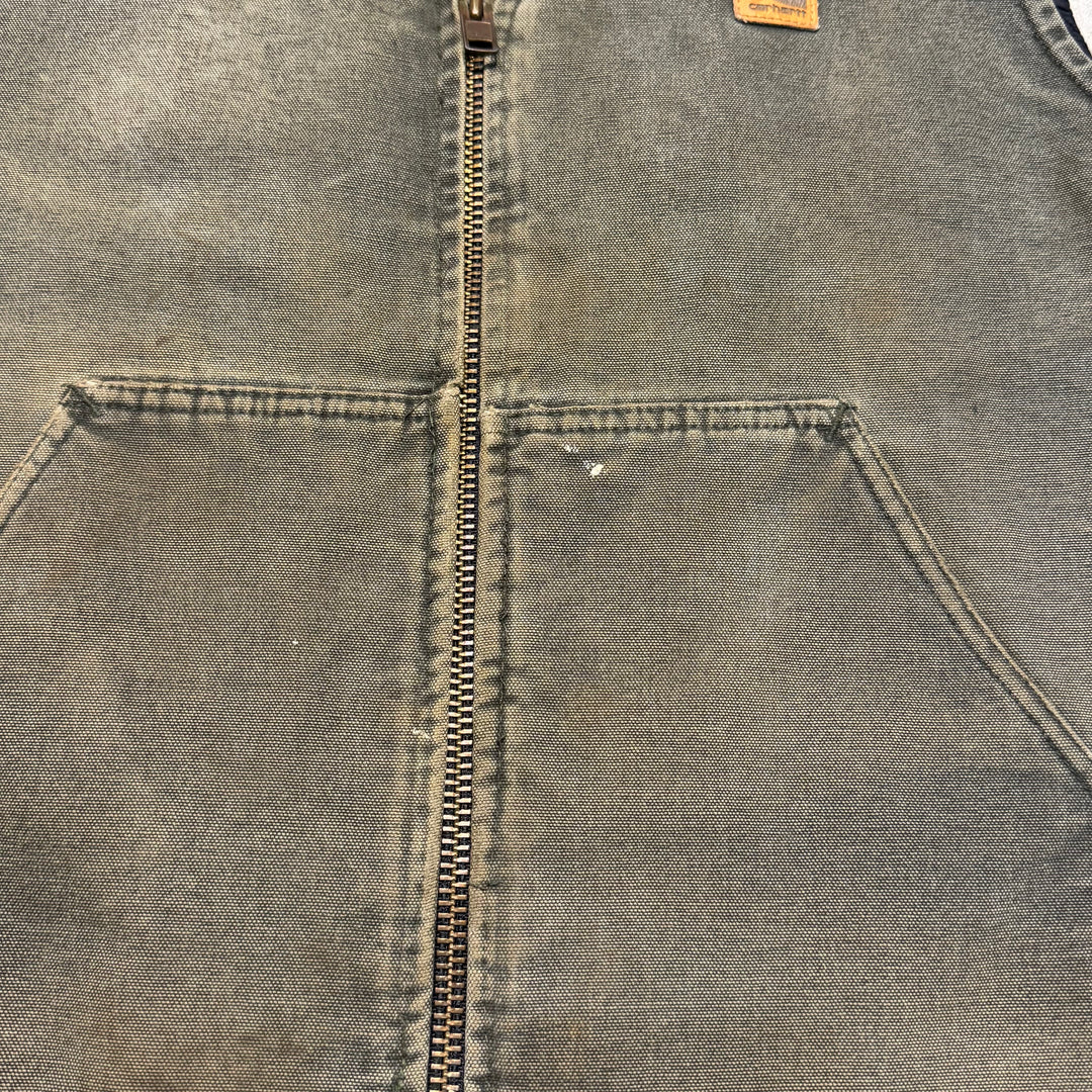 古着 Carhartt/ カーハート/ ダックベスト/ ダック地/ 裏地キルティング/ サイズXL