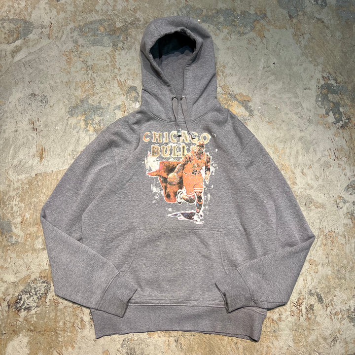 #4022古着 Print Pullover Parker/プリントパーカー/MICHEAL・JORDAN/マイケル・ジョーダン/CHICAGO BULLS/シカゴ・ブルズ/NBA/サイズL