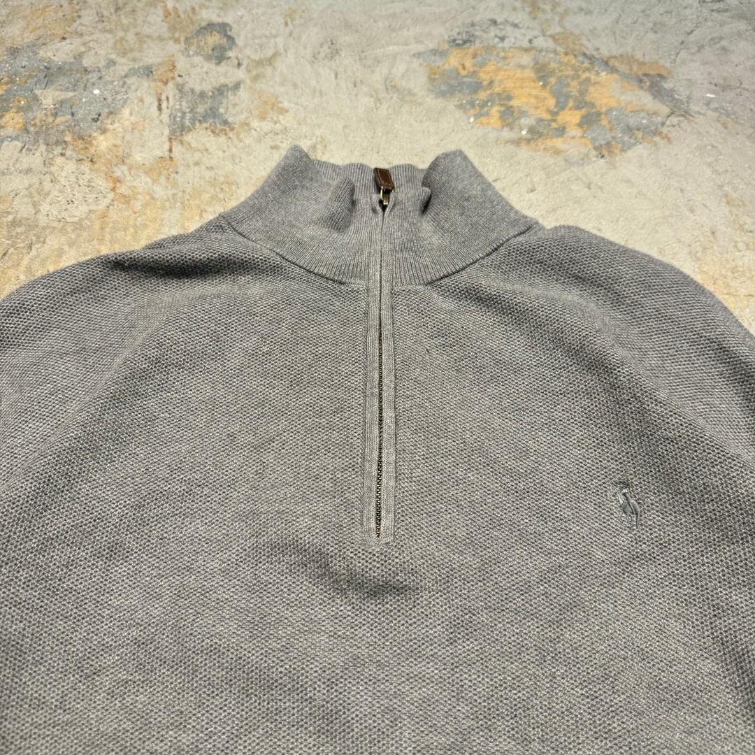 Used clothing POLO by Ralph Lauren/ Polo Ralph Lauren/ Half zip knit sweater/ Size XL