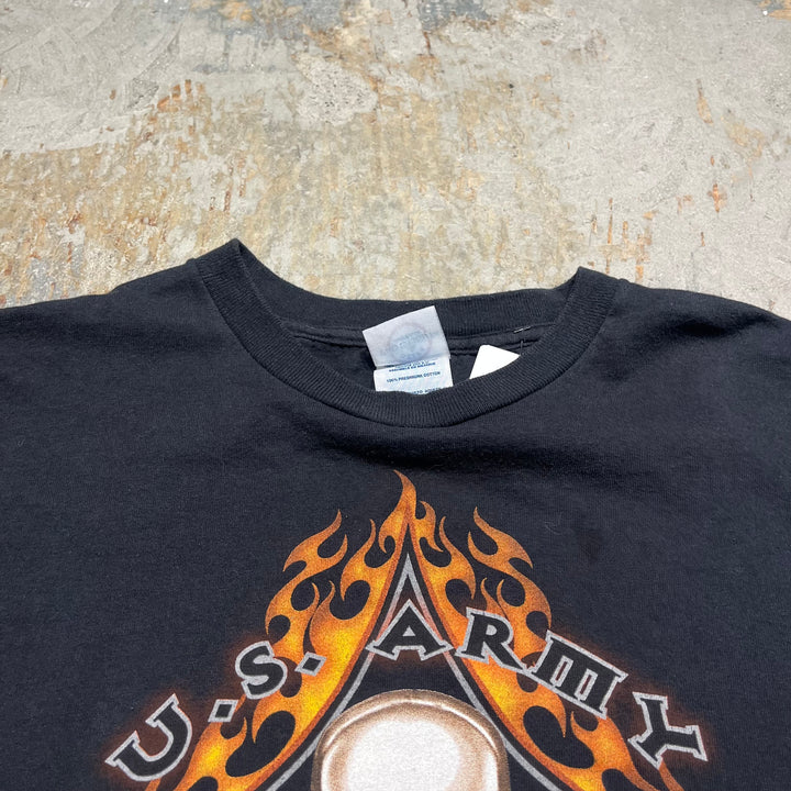 Used clothing U.S.ARMY/US Marine Army/Skull/Printed T-shirt/Size M