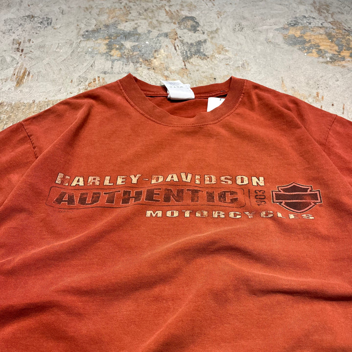 古着 USA製 Harley-Davidson/ハーレー ダビッドソン ワシントン州 ダウンタウン・シアトル プリントTシャツ サイズL