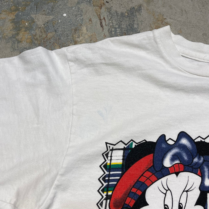 #4833 古着 90's~ Mickey unlimited/ミッキーマウス&フレンズ / Disney/ディズニー /キャラクタープリント/USA製/Tシャツ/ヴィンテージ/シングルステッチ/サイズS相当