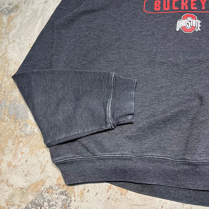 #4059 古着 Unknow/Crew neck sweat/クルーネックスウェット/OHIO STATE/カレッジロゴ/サイズL